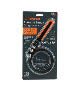 LLAVE P/FILTRO ACEITE C/BANDA 3 1/4"- 3 3/4" LF-1000 (TRUPER)